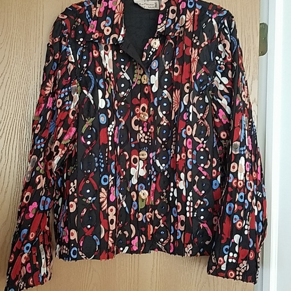 new directions Jackets & Coats Pretty Pattern Colorful Jacketblazer Poshmark